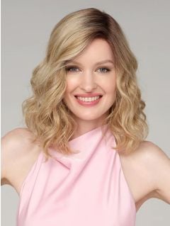 Envy EMMA Human Hair Blend Wig – LIGHT GRAY | a fashion white