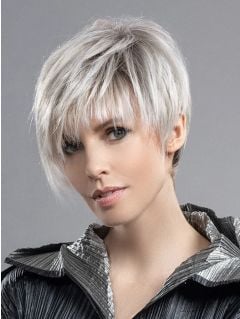 Ellen Wille AMAZE MONO PART Wig | Human/Synthetic Hair Blend Wig – SILVER BLONDE ROOTED