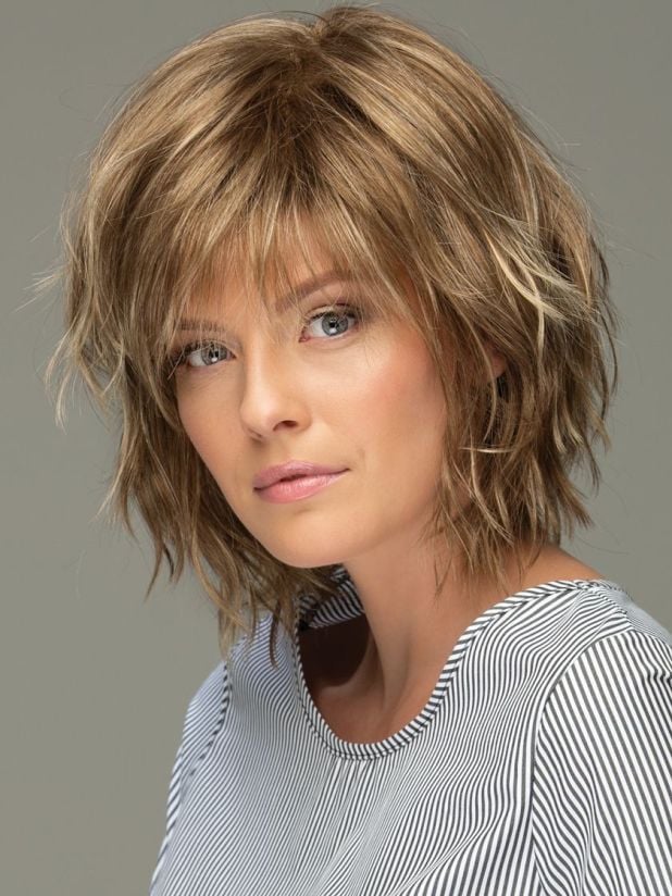 Estetica JONES Blonde selling Shag Synthetic Choppy Hair Wig Style Average Basic Cap