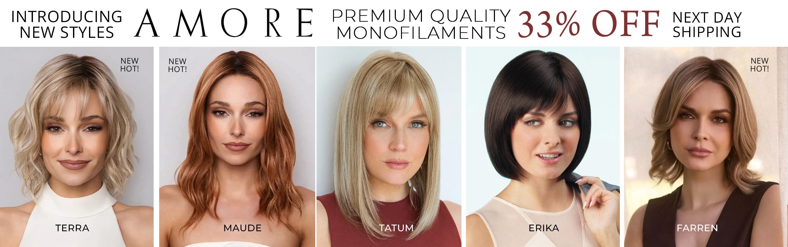 Amore wigs 33% off