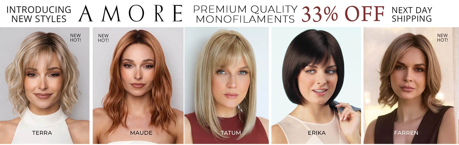 Amore wigs 33% off