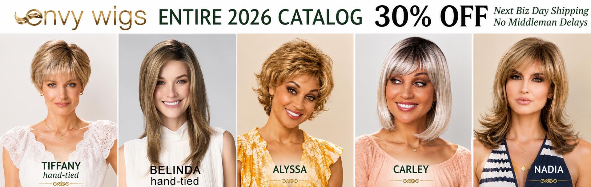 Envy wigs 30% off