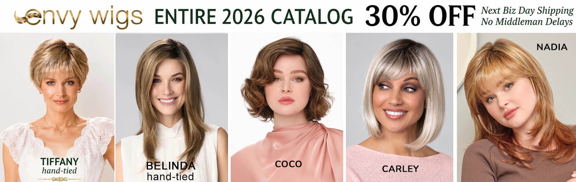 Envy wigs 30% off