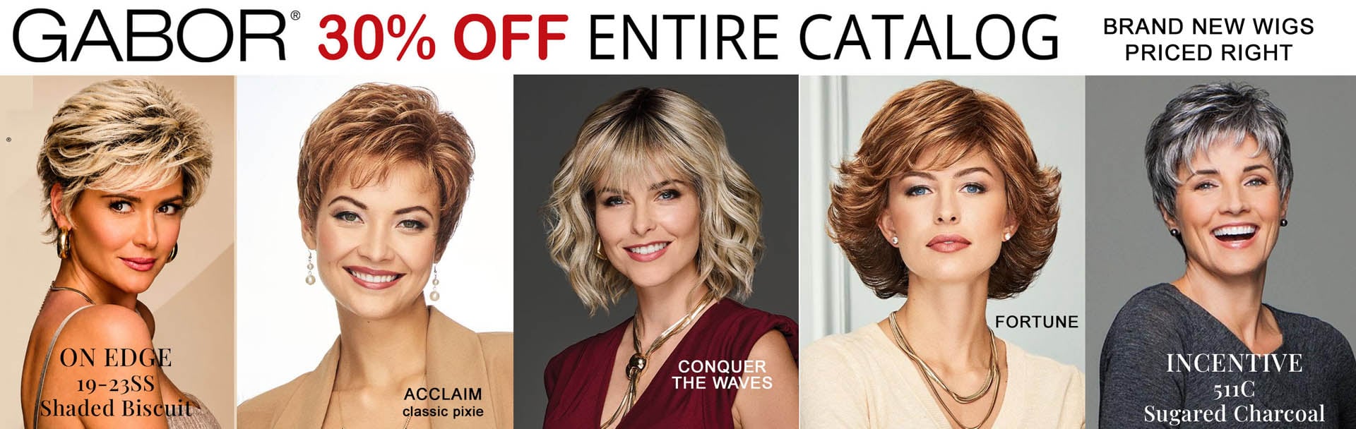 Gabor wigs 30% off