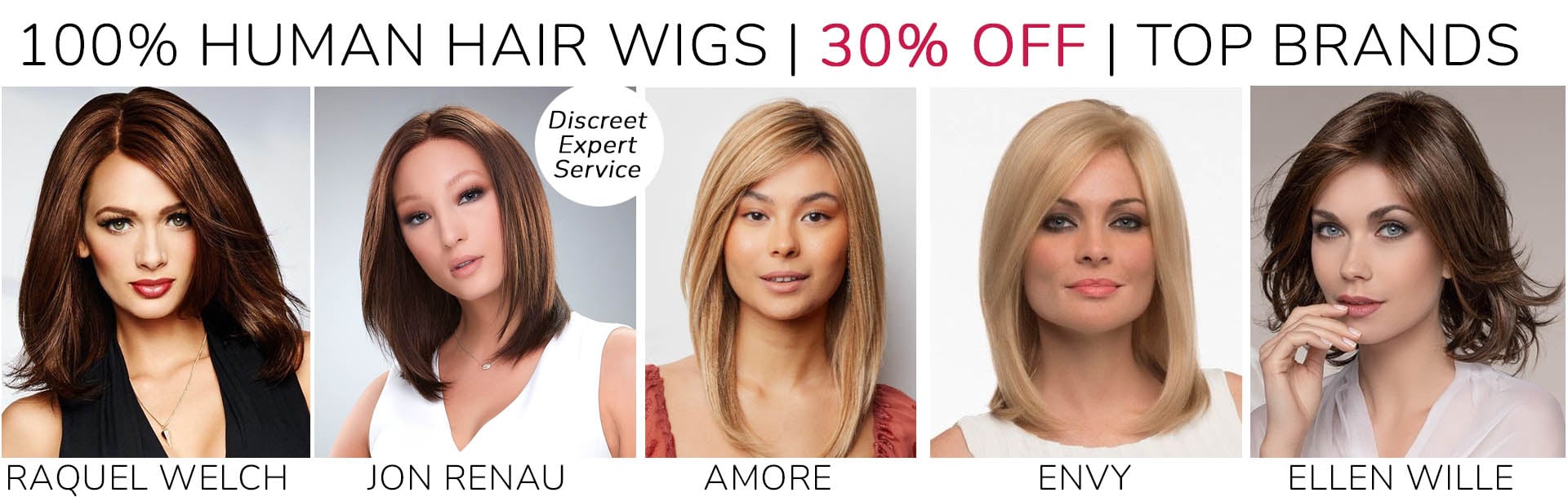 human hair wigs 30% off
