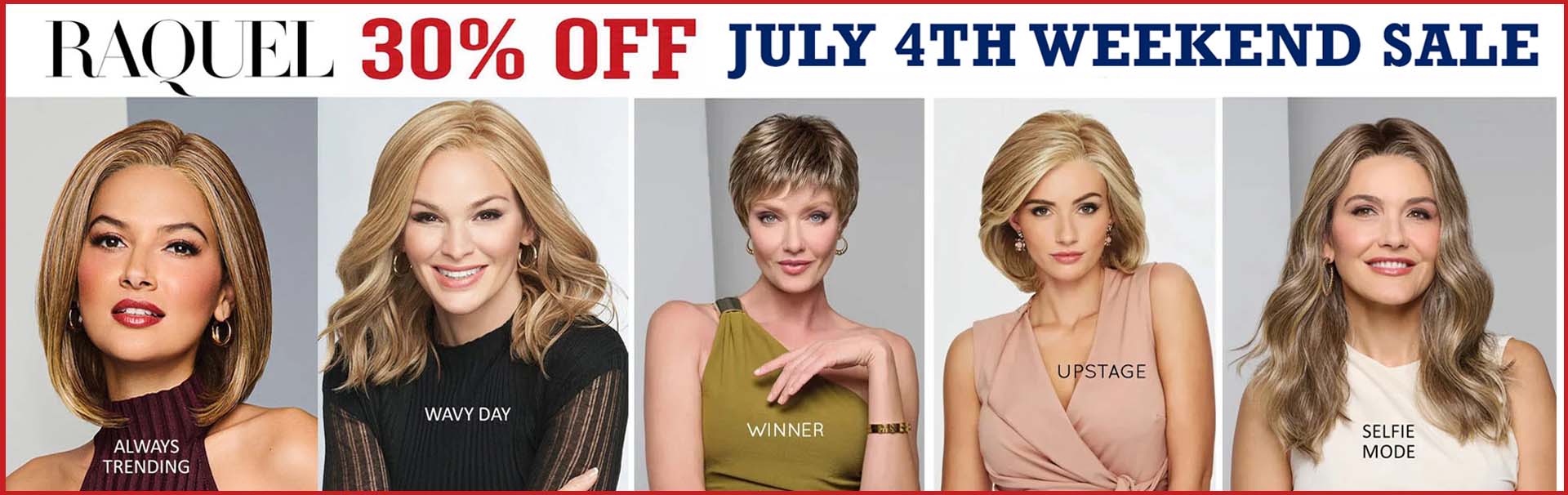 Raquel Welch wigs 30% off