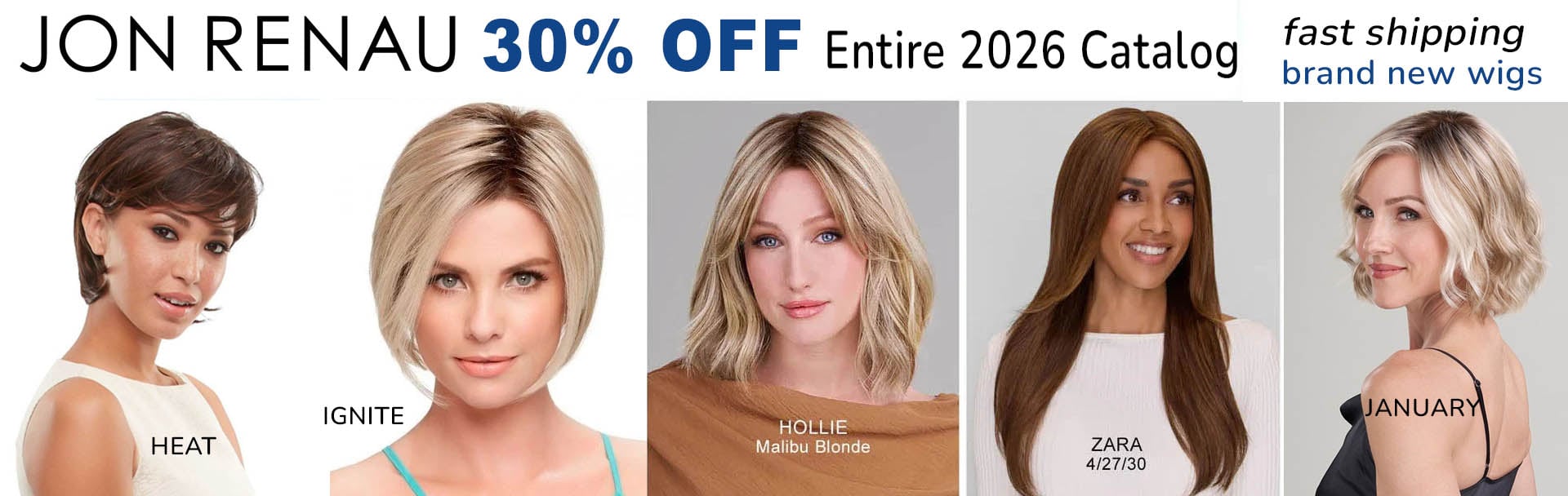 Jon Renau wigs 30% off