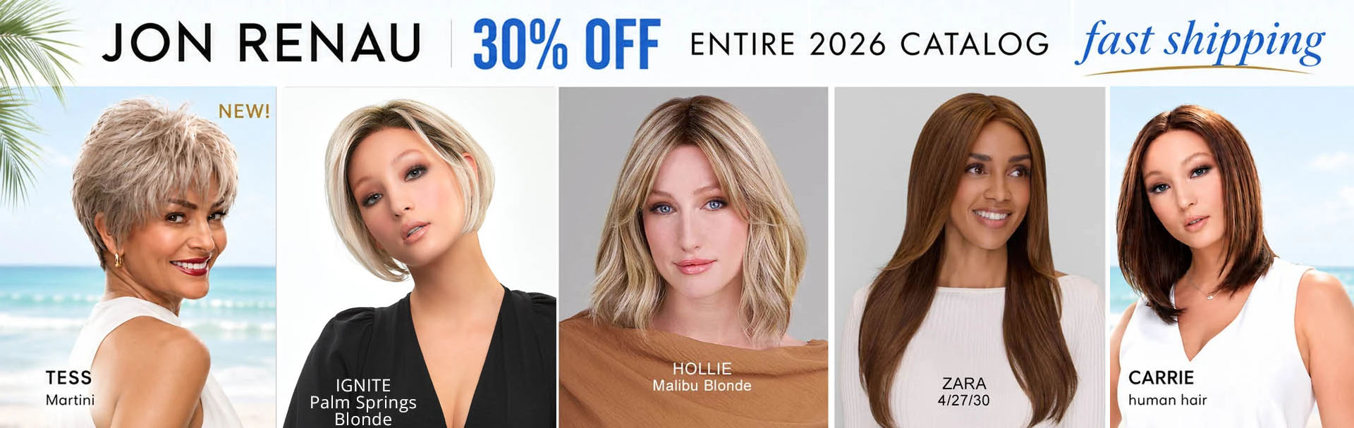 Jon Renau wigs 30% off