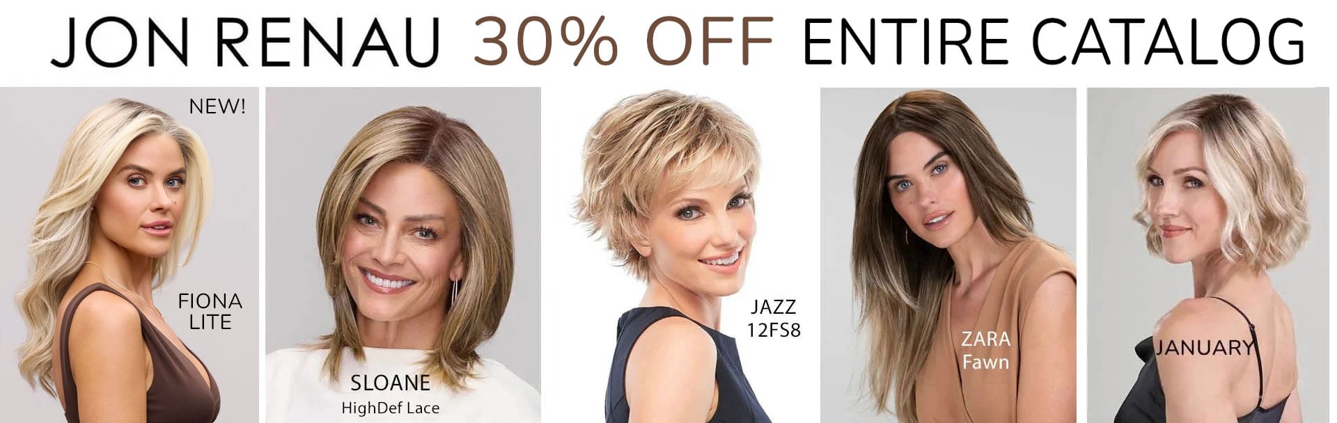 Jon Renau wigs 30% off
